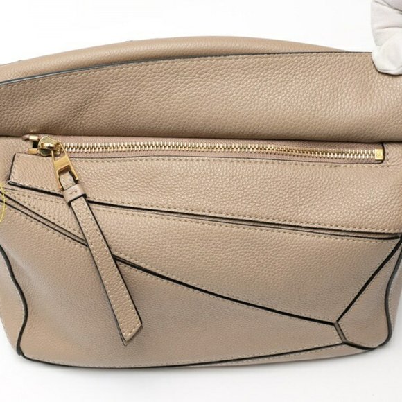 LOEWE Puzzle Bag Small Shoulder A510S21X67 Calfskin Greige K-158809 - Picture 5 of 8